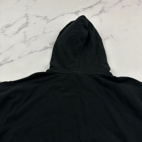 Tomboy X Pullover Hoodie Sweatshirt Size XL Black White Stripe Trim Front Pocket - Picture 8 of 11